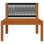 Muebles de jardín 2 piezas con cojines madera maciza de acacia de vidaXL, Sofás modulares de exterior - Ref: Foro24-312427, P...