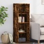 Aparador alto madera de ingeniería roble ahumado 40x41x124 cm de , Aparadores - Ref: Foro24-846387, Precio: 63,67 €, Descuent...