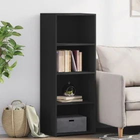 Aparador alto madera ingeniería negro 45x41x124 cm by , Sideboards - Ref: Foro24-846391, Price: 67,01 €, Discount: %