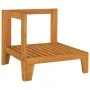 Sofá de esquina seccional y cojines blanco crema madera acacia von vidaXL, Modulare Sofas für den Außenbereich - Ref: Foro24-...