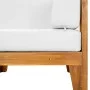 Sofá de esquina seccional y cojines blanco crema madera acacia von vidaXL, Modulare Sofas für den Außenbereich - Ref: Foro24-...
