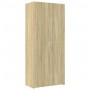 Aparador de madera de ingeniería roble Sonoma 80x42,5x185 cm de , Aparadores - Ref: Foro24-3281436, Precio: 198,63 €, Descuen...