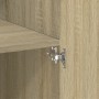 Aparador de madera de ingeniería roble Sonoma 80x42,5x185 cm de , Aparadores - Ref: Foro24-3281436, Precio: 198,63 €, Descuen...