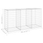 Muro de gaviones con cubiertas acero galvanizado 200x60x100 cm de vidaXL, Paneles de vallas - Ref: Foro24-147815, Precio: 105...