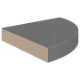 Estante flotante de pared 4 uds MDF gris brillo 25x25x3,8 cm en Estanterías | Comprar online en Foru.es