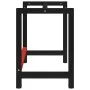 Black and red metal workbench structure 150x57x79 cm by vidaXL, Table legs - Ref: Foro24-147927, Price: 77,77 €, Discount: %