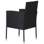 Sillas de jardín con cojines crema 2 uds ratán sintético negro de , Sillas de jardín - Ref: Foro24-318724, Precio: 98,82 €, D...