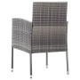Sillas de jardín con cojines grises 2 uds ratán sintético gris de , Sillas de jardín - Ref: Foro24-318705, Precio: 88,23 €, D...