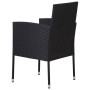 Sillas de jardín con cojines crema 4 uds ratán sintético negro de , Sillas de jardín - Ref: Foro24-318707, Precio: 157,59 €, ...