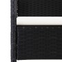 Sillas de jardín con cojines crema 4 uds ratán sintético negro de , Sillas de jardín - Ref: Foro24-318707, Precio: 157,59 €, ...