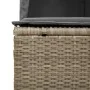 Tumbona doble con techo y cortinas ratán sintético gris claro by , Loungers - Ref: Foro24-368104, Price: 292,19 €, Discount: %