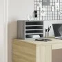 Organizador escritorio madera ingeniería gris 36x26x29,5 cm by , Classification and organization - Ref: Foro24-848050, Price:...