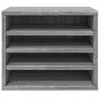 Organizador escritorio madera ingeniería gris 36x26x29,5 cm by , Classification and organization - Ref: Foro24-848050, Price:...