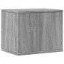 Organizador escritorio madera ingeniería gris 36x26x29,5 cm by , Classification and organization - Ref: Foro24-848050, Price:...