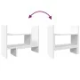 Organizador escritorio madera ingeniería blanco 38,5x17x39 cm de , Clasificación y organización - Ref: Foro24-848059, Precio:...