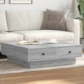 Mesa de centro madera de ingeniería gris Sonoma 90x90x28 cm by , Coffee table - Ref: Foro24-848092, Price: 113,38 €, Discount: %