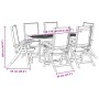 Juego comedor de jardín 7 pzas madera maciza acacia y textileno de , Conjuntos de jardín - Ref: Foro24-3279281, Precio: 693,4...