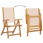 Juego comedor de jardín 5 pzas madera maciza acacia y textileno de , Conjuntos de jardín - Ref: Foro24-3279274, Precio: 645,0...