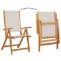 Juego comedor de jardín 7 pzas madera maciza acacia y textileno de , Conjuntos de jardín - Ref: Foro24-3279295, Precio: 691,8...