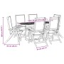 Juego comedor de jardín 7 pzas madera maciza acacia y textileno de , Conjuntos de jardín - Ref: Foro24-3279295, Precio: 691,8...