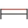 Workbench black and red metal structure 150x57x79 cm by vidaXL, Table legs - Ref: Foro24-147929, Price: 78,23 €, Discount: %