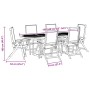 Juego comedor de jardín 7 pzas madera maciza acacia y textileno de , Conjuntos de jardín - Ref: Foro24-3279276, Precio: 775,9...