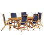 Juego comedor de jardín 7 pzas madera maciza acacia y textileno de , Conjuntos de jardín - Ref: Foro24-3279304, Precio: 774,4...