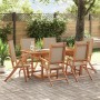 Juego comedor de jardín 7 pzas madera maciza acacia y textileno de , Conjuntos de jardín - Ref: Foro24-3279325, Precio: 710,6...