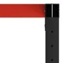 Workbench black and red metal structure 150x57x79 cm by vidaXL, Table legs - Ref: Foro24-147929, Price: 78,23 €, Discount: %