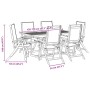Juego comedor de jardín 7 pzas madera maciza acacia y textileno de , Conjuntos de jardín - Ref: Foro24-3279325, Precio: 710,6...