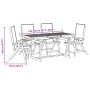 Juego comedor de jardín 5 pzas madera maciza acacia y textileno de , Conjuntos de jardín - Ref: Foro24-3279310, Precio: 507,7...
