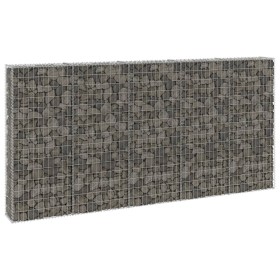 Muro de gaviones con cubiertas acero galvanizado 300x30x150 cm de vidaXL, Paneles de vallas - Ref: Foro24-147822, Precio: 188...