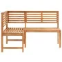 Banco de esquina de jardín madera maciza de acacia 140 cm de vidaXL, Bancos de jardín - Ref: Foro24-312422, Precio: 219,52 €,...