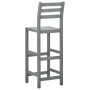 Taburetes de cocina 4 unidades madera maciza de acacia gris de vidaXL, Taburetes de cocina - Ref: Foro24-312418, Precio: 276,...