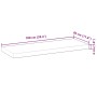 Estante flotante madera acacia maciza acabado aceite 100x30x4cm de , Estantes y estanterías - Ref: Foro24-3279615, Precio: 67...