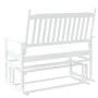 Banco deslizante madera maciza de álamo blanco 118x70x104,5 cm de , Mecedoras - Ref: Foro24-4008868, Precio: 157,58 €, Descue...