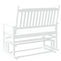 Banco deslizante madera maciza de álamo blanco 118x70x104,5 cm de , Mecedoras - Ref: Foro24-4008868, Precio: 117,71 €, Descue...
