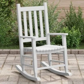 Mecedora para niños madera maciza de álamo blanca de , Mecedoras - Ref: Foro24-4008877, Precio: 76,34 €, Descuento: %