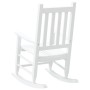 Mecedora para niños madera maciza de álamo blanca de , Mecedoras - Ref: Foro24-4008877, Precio: 77,38 €, Descuento: %