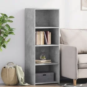 Aparador alto madera de ingeniería gris hormigón 45x41x124 cm de , Aparadores - Ref: Foro24-846393, Precio: 65,23 €, Descuent...