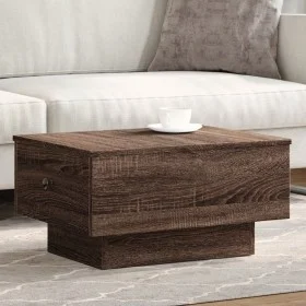 Mesa de centro madera de ingeniería marrón roble 60x45x31 cm de , Mesas de centro - Ref: Foro24-848086, Precio: 70,13 €, Desc...
