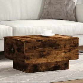 Mesa de centro madera de ingeniería roble ahumado 60x45x31 cm de , Mesas de centro - Ref: Foro24-848084, Precio: 72,15 €, Des...