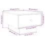 Mesa de centro madera de ingeniería roble ahumado 60x45x31 cm by , Coffee table - Ref: Foro24-848084, Price: 72,15 €, Discoun...