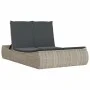 Doppel-Liegestuhl mit hellgrauen synthetischen Rattan-Kissen. von , Liegen - Ref: Foro24-368095, Preis: 315,41 €, Rabatt: %