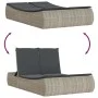 Doppel-Liegestuhl mit hellgrauen synthetischen Rattan-Kissen. von , Liegen - Ref: Foro24-368095, Preis: 315,41 €, Rabatt: %