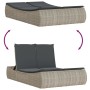 Tumbona doble con cojines ratán sintético gris claro de , Tumbonas - Ref: Foro24-368095, Precio: 282,85 €, Descuento: %