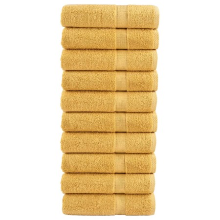 Toallas de ducha SOLUND 10 unidades dorado 70x140 cm 600 gsm de , Toallas - Ref: Foro24-137286, Precio: 128,59 €, Descuento: %