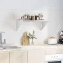 Estante de pared de acero inoxidable plateado 75x45x31 cm de , Estantes y estanterías - Ref: Foro24-30274, Precio: 56,76 €, D...