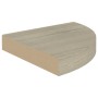 Estante flotante de esquina 4 uds MDF roble 25x25x3,8 cm en Estanterías | Comprar online en Foru.es