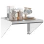 Estante de pared acero inoxidable plateado 50x45x31 cm de , Estantes y estanterías - Ref: Foro24-30276, Precio: 63,69 €, Desc...